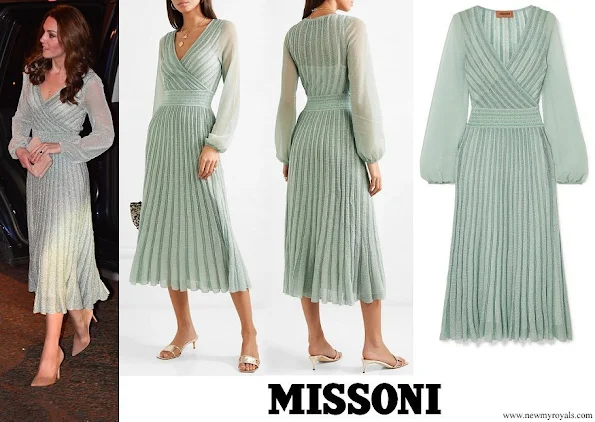 Kate Middleton wore a Missoni metallic lurex midi dress
