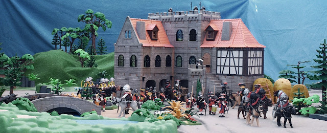 Playmobil custom XVII Century toy soldiers and diorama