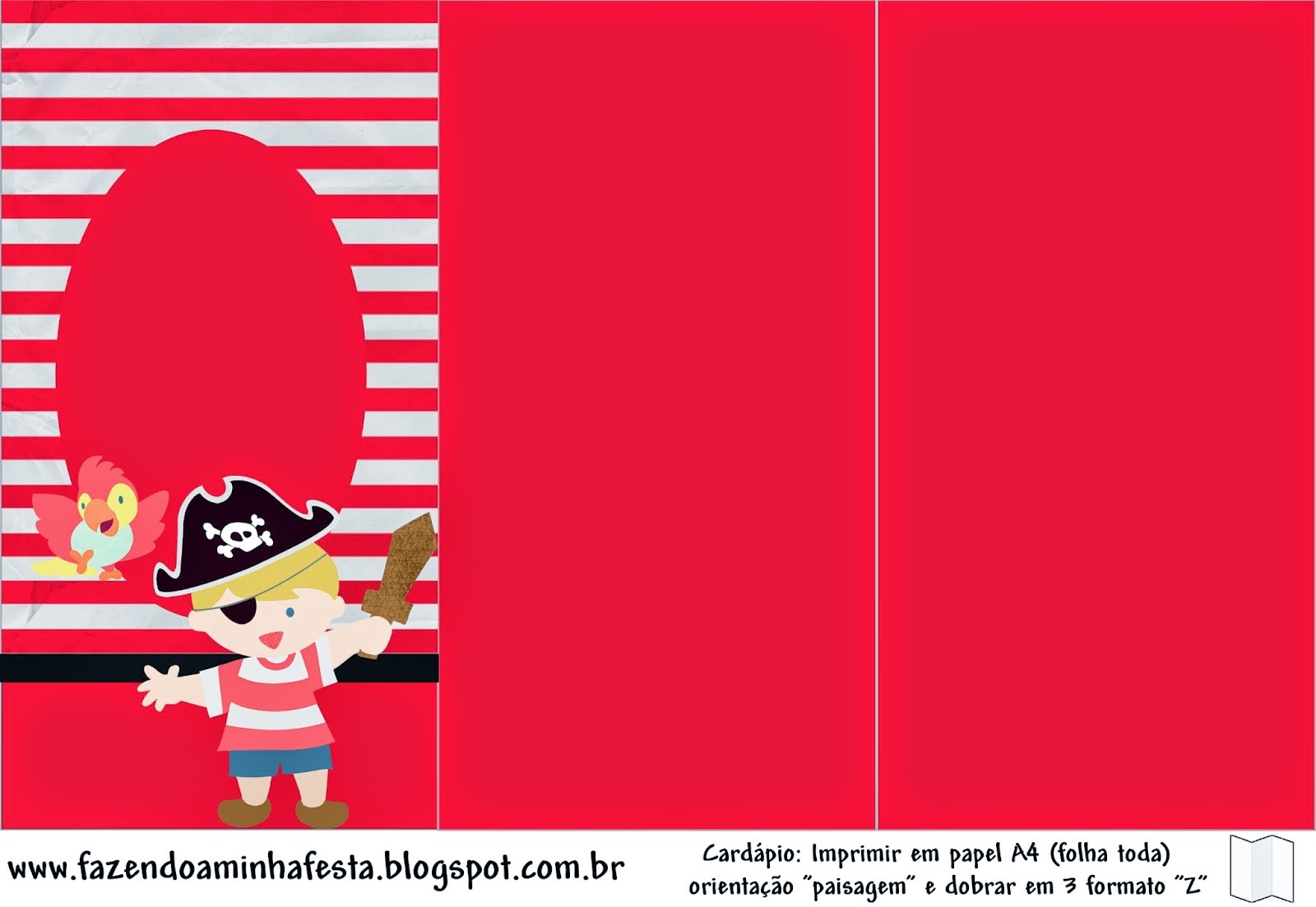 Blondie Little Pirate: Free Party Printables.