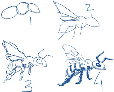 menggambar lebah