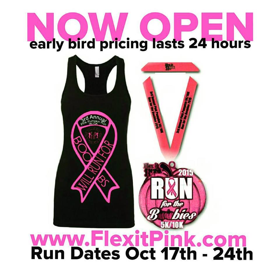 Fitness For The Rest of Us Flex it Pink’s Run for the Boobies Virtual 5K!