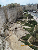 Exterior walls of Jerusalem facing east, near Lion's Gate