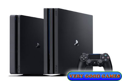 Two versions of the game console from Sony - PS4 Slim and Pro