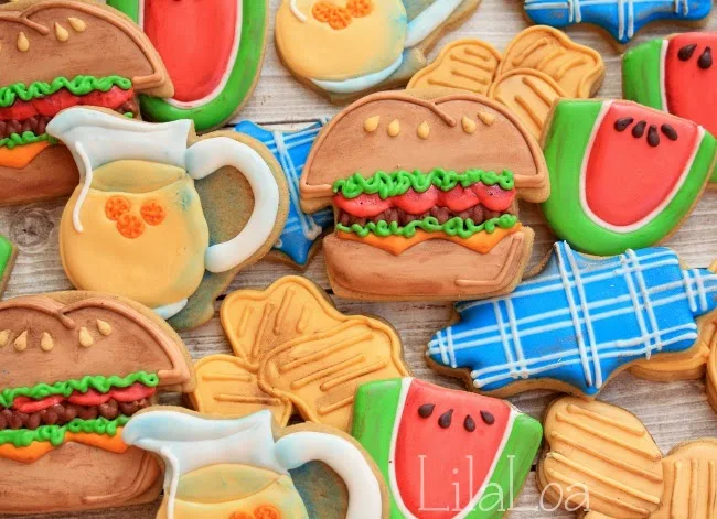 Decorate Barbecue Cookies with Chips Tutorial