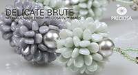 Колье “Изящная брутальность” из бусин Пип Delicate brute necklace made from Pip™ beads
