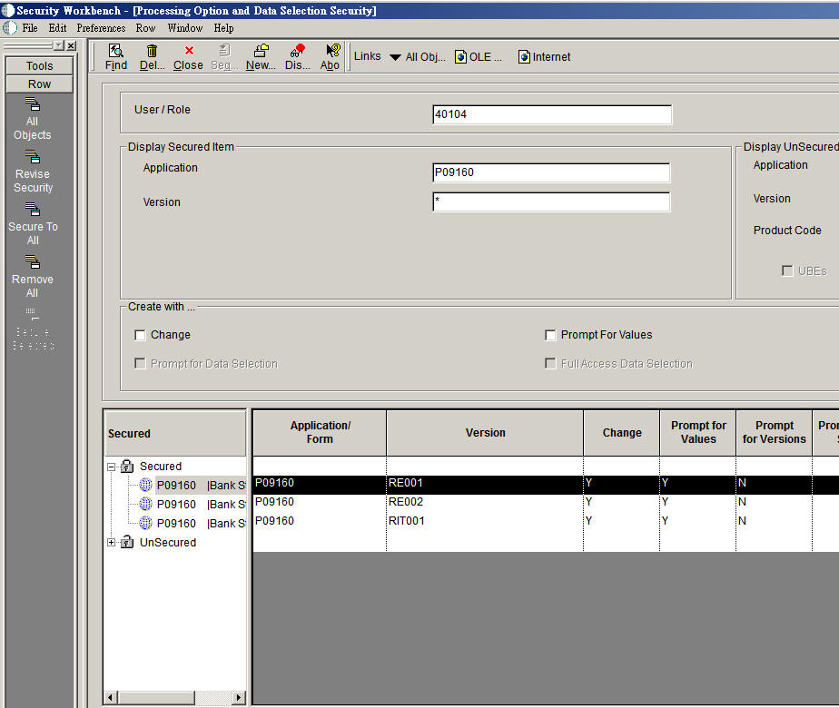 tetsoukyl的Blog JDE Processing Option and Data Selection Security