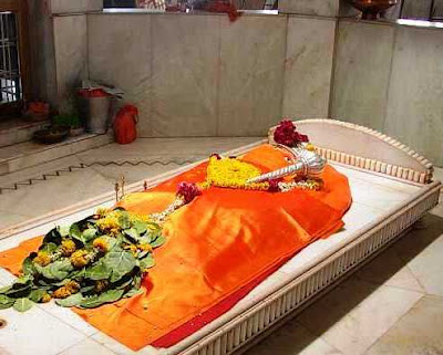 Bhadra Maruti Temple Khuldabad Hanuman idol in reclining position
