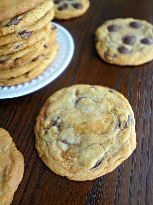 Salted Caramel Dark Chocolate Chip Cookies Salted Caramel Dark Chocolate Chip Cookies