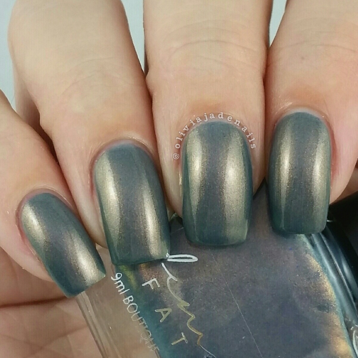 Femme Fatale Cosmetics Perdita swatched by Olivia Jade Nails