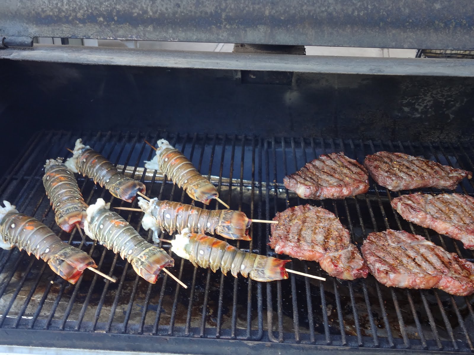 Smoked Vanilla Grilled Steak and Lobster