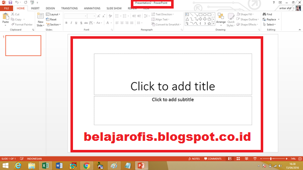 Cara Mudah Membuat Dokumen Baru Pada Microsoft PowerPoint  2013