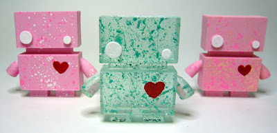 Valentine’s Day Jellybot Resin Figures by The Jelly Empire - Cupid Jellybot & Bad Cupid Jellybot