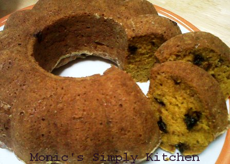 Resep Muffin versi Cake Labu Kuning 