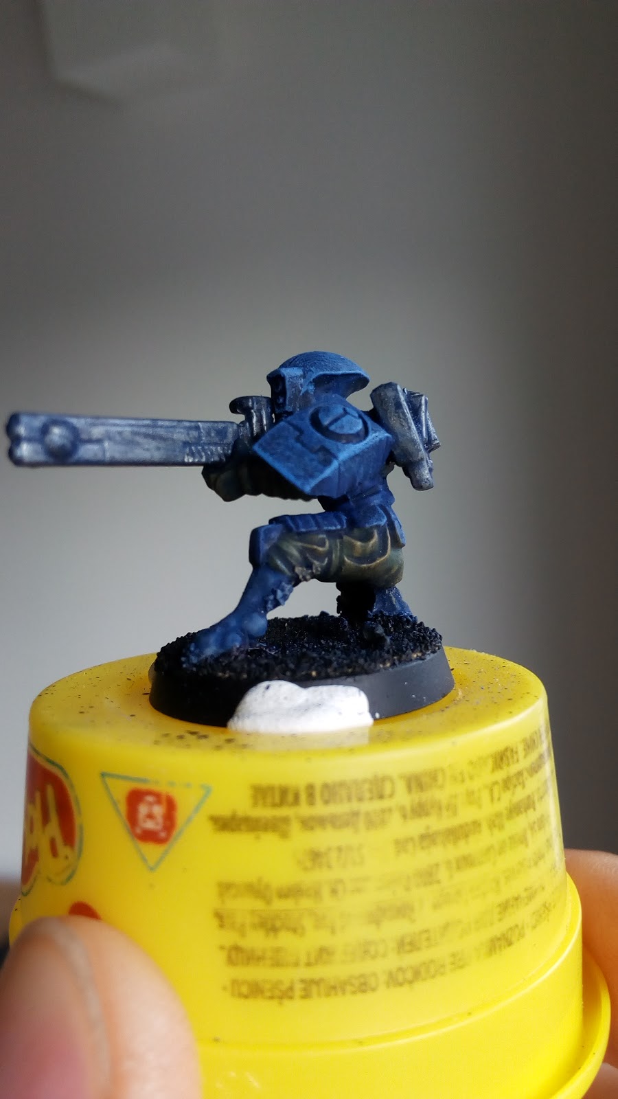 Always a pleasure Final dry brush on my painting of some Tau soldiers