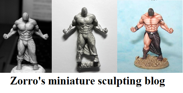 Zorro's miniature sculpting blog