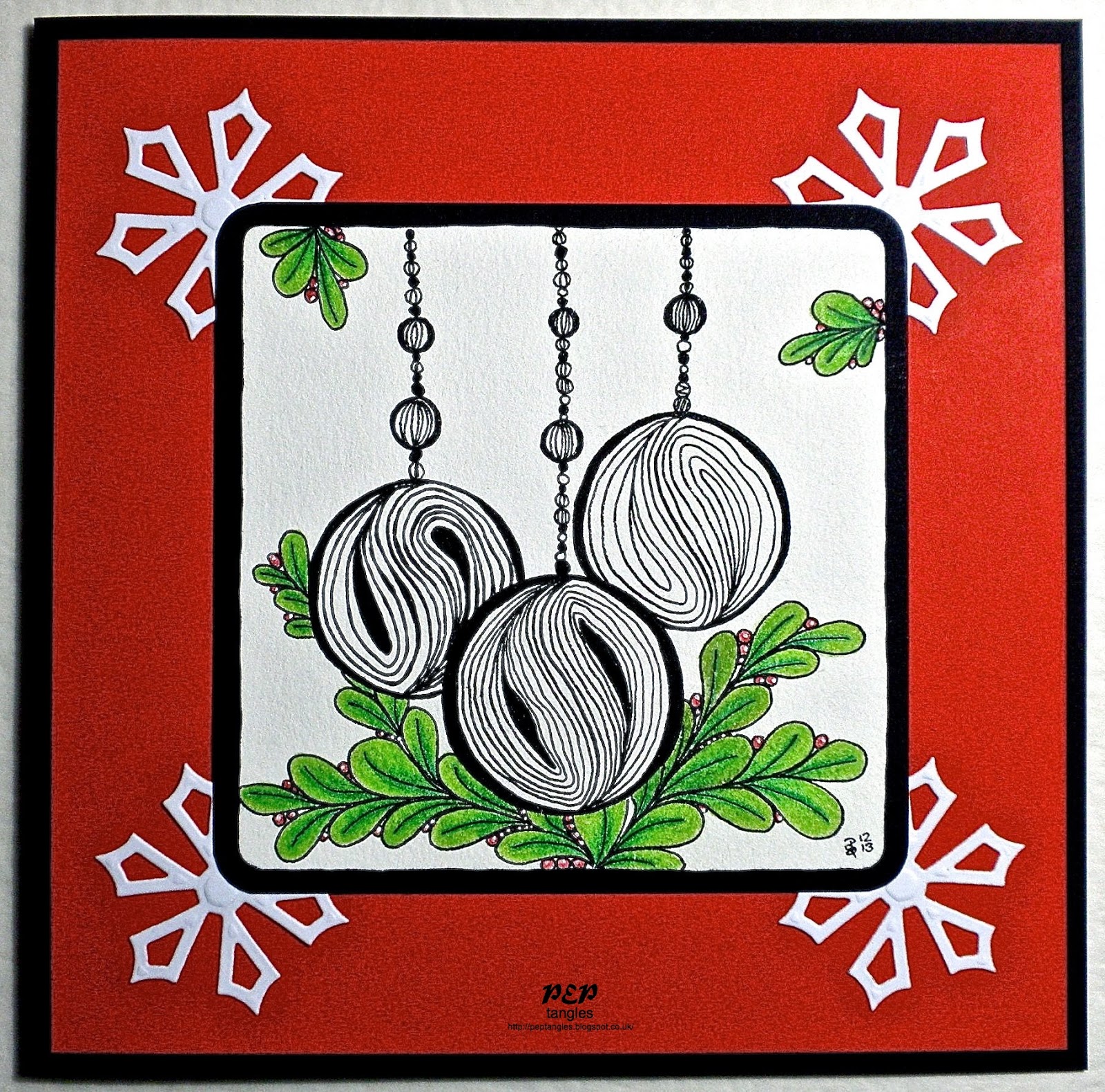 Zentangle Christmas Cards 