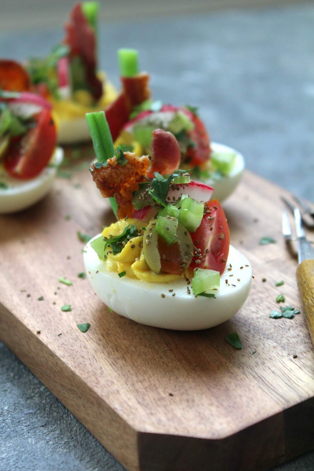 Authentic Suburban Gourmet Bloody Mary Deviled Eggs Friday Night Bites