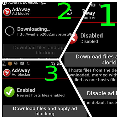 طريقة التخلص وحذف الأعلانات نهائيا من التطبيقات والالعاب بتطبيق ADAWAY للاندرويد