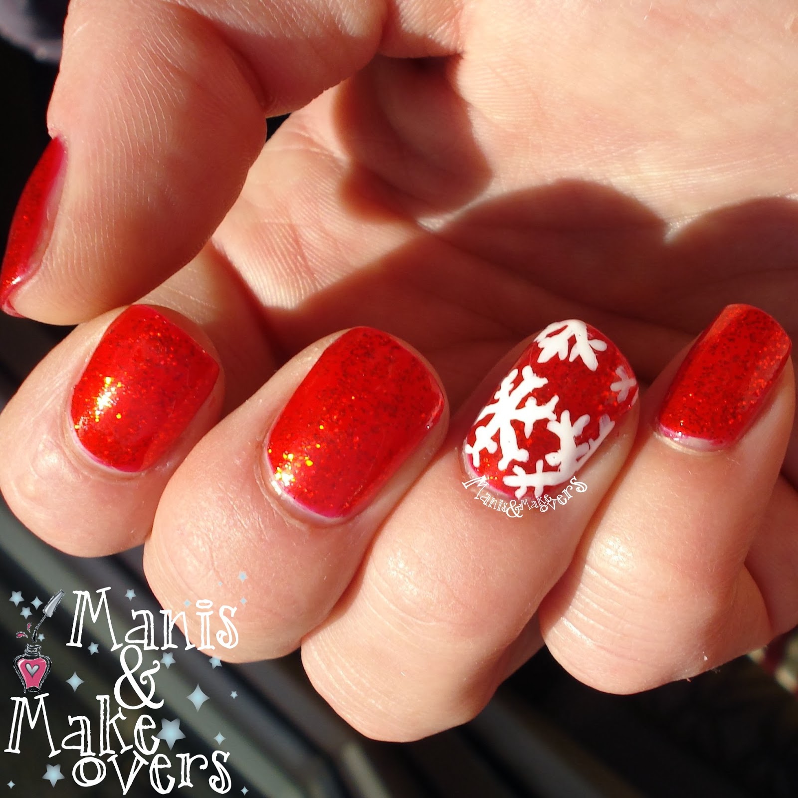 Manis & Makeovers: Sisters and Snowflakes