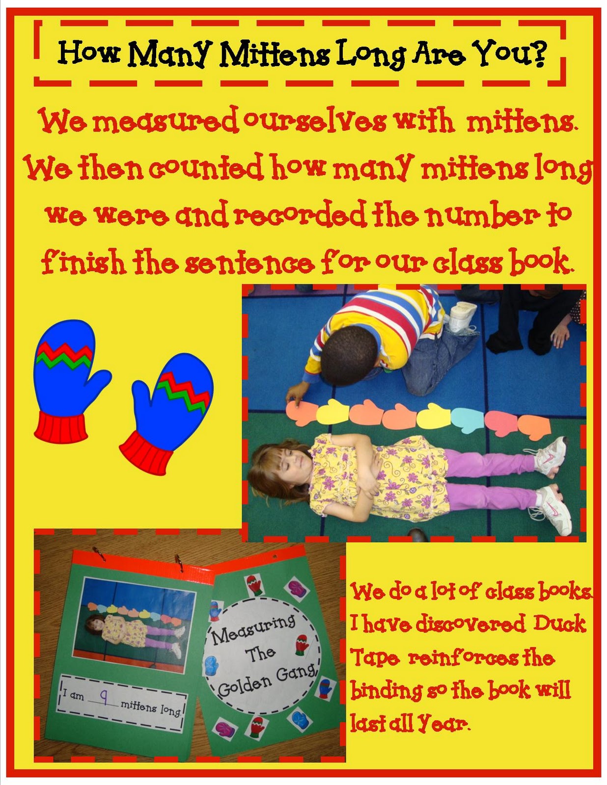 Golden Gang Kindergarten Mitten Measurement