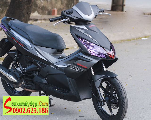 Sơn xe Air Blade 125 2014 màu đỏ  đen zin cực đẹp