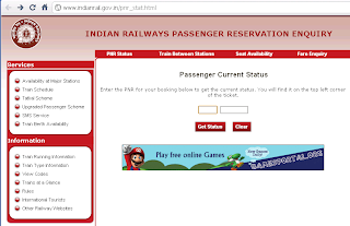 Indian Railways PNR Status