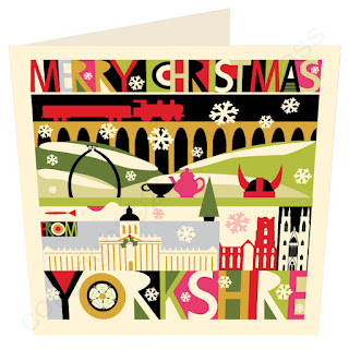 Christmas Card Yorkshire North City Scape by Wotmalike