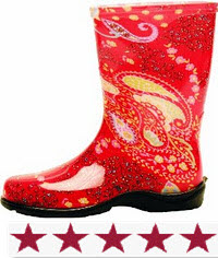 Sloggers Women's Paisley Tallboot, Red