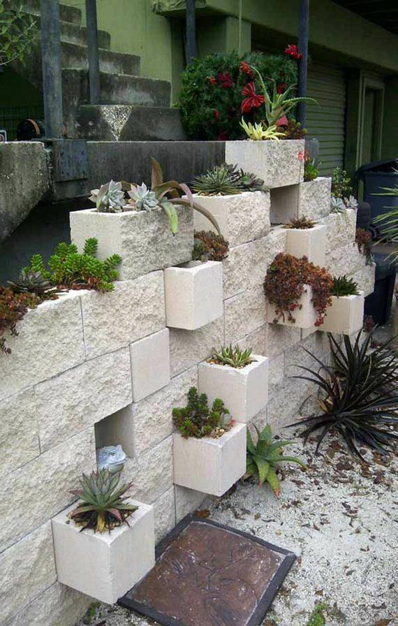 Creative DIY Cinder Blocks Ideas For Amazing Backyard ... Creative DIY Cinder Blocks Ideas For Amazing Backyard ... on Backyard Cinder Block Wall Ideas id=60729