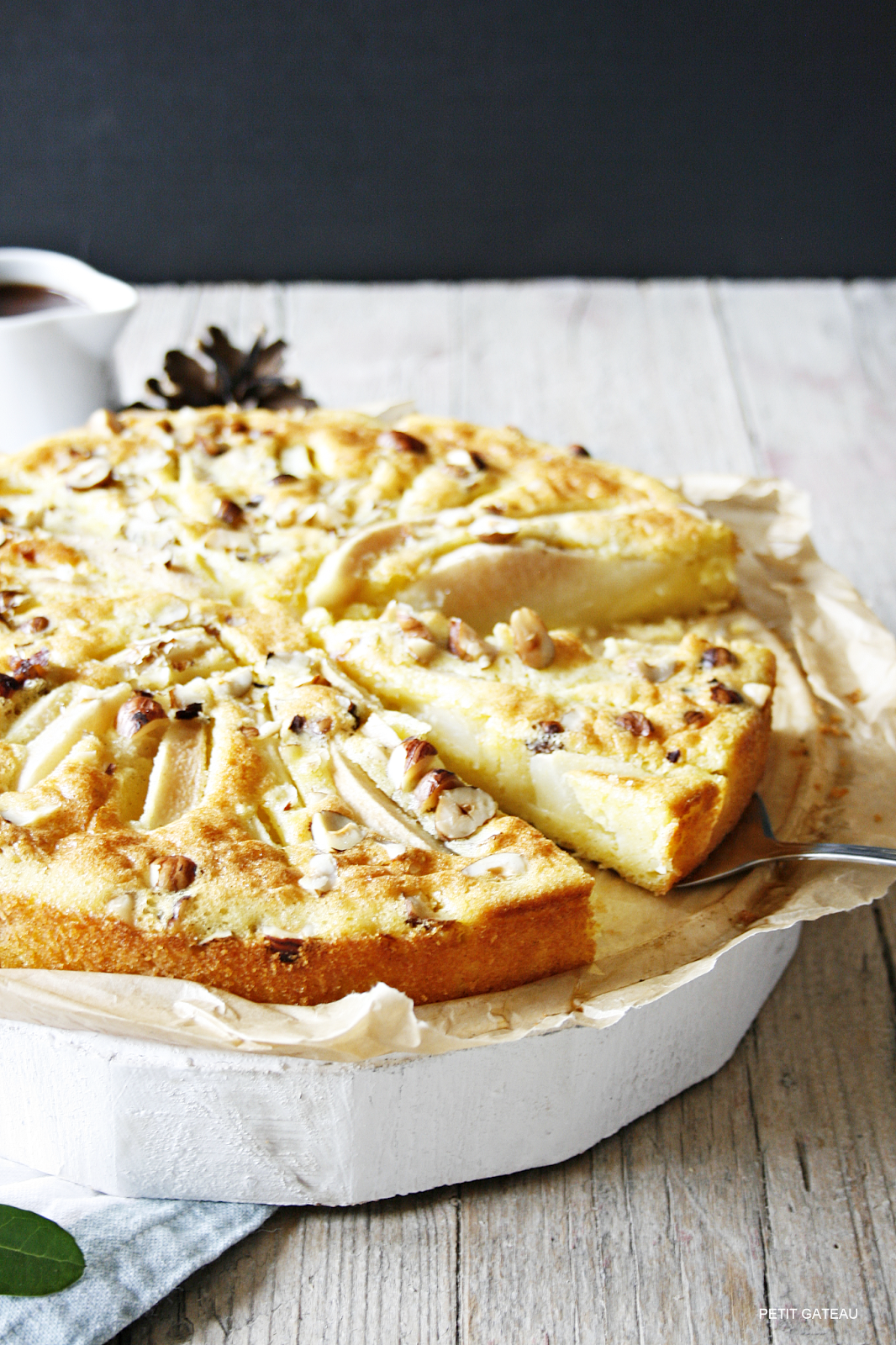 Petit Gâteau : Birnenkuchen mit lauwarmer Schokosauce