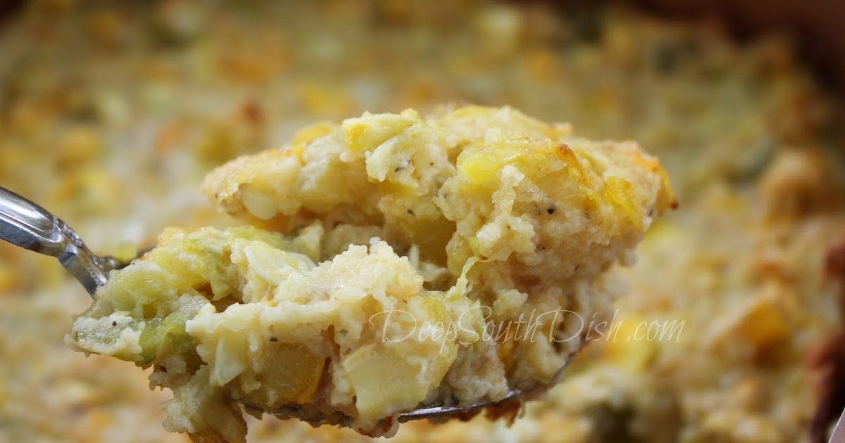 Deep South Dish Cornbread Squash Dressing