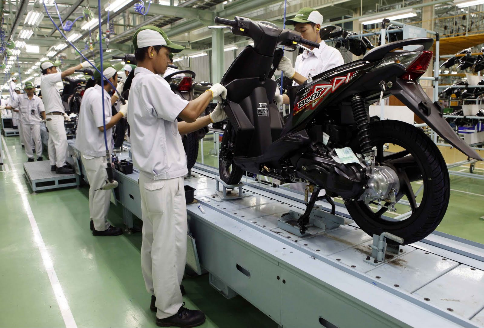 Завод мотоциклов Honda в Японии