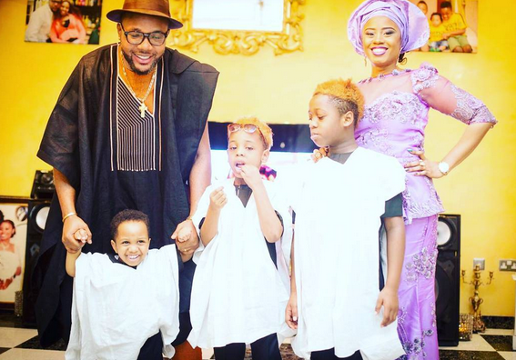 Untitled E-Money shares lovely family photo with wife and kids to celebrate Fathers Day