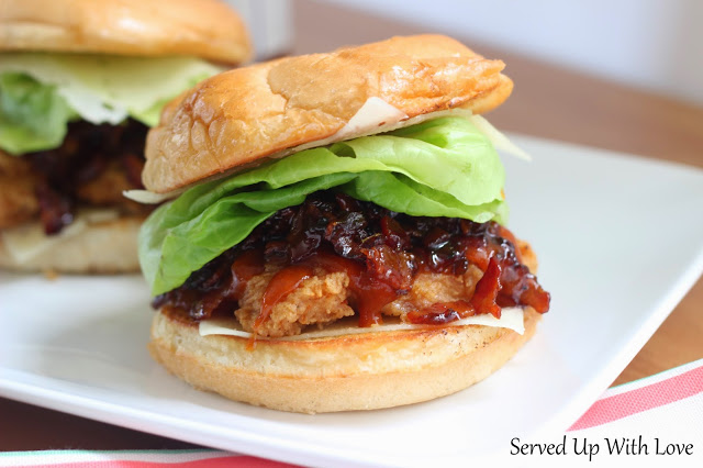 Jammin' Honey BBQ Chicken Sandwich recipe from Served Up With Love