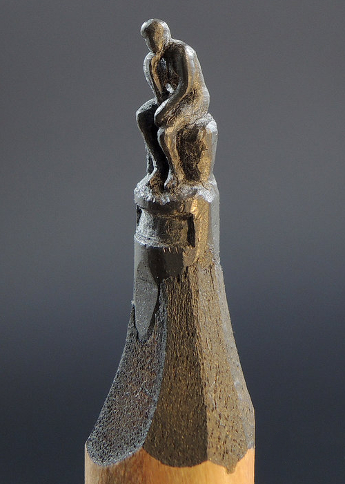04-The-Thinker-Auguste-Rodin-Jasenko-Đorđević-Miniature-Sculptures-in-Pencil-Graphite-Lead-www-designstack-co