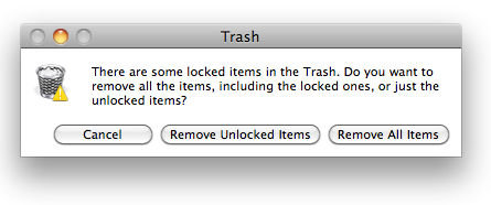 can not empty the Trash or move a file to the Trash on Mac OS X can not empty the Trash or move a file to the Trash on Mac OS X