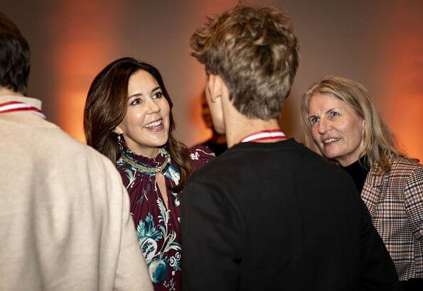 Crown Princess Mary of Denmark attended Media Contest 2020 (Mediekonkurrencen) awards ceremony at JP/Politikens Hus