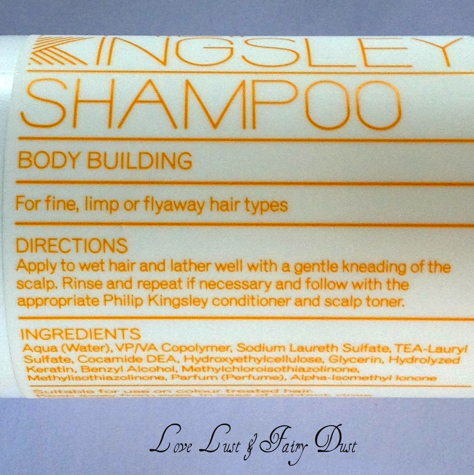 Philip Kingsley Body Building Shampoo & Conditioner Review Love Lust