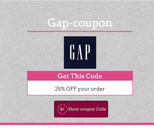 Gap 35% Coupon Code May 2017