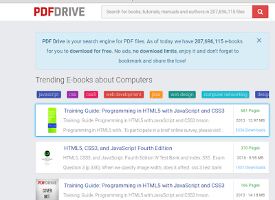موقع PDF Drive يتيح لك تحميل أكثر من 207 مليون كتاب مجانا في مختلف المجالات 