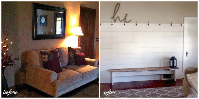 faux shiplap wall tutorial