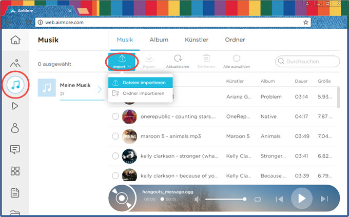 Musik Vom Pc Auf Handy übertragen Alles über Apowersoft: Musik mit AirMore mühelos vom PC auf Huawei Mate