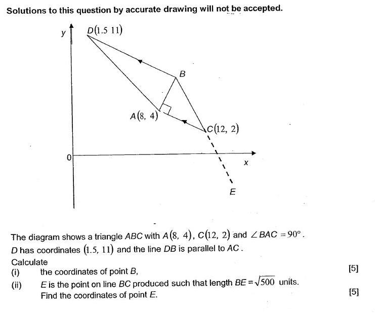 Q11.. Challenging O Level Additional Maths (A Maths) Coordinate
