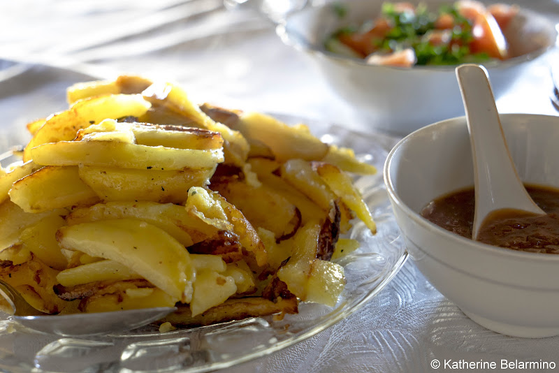 Fried Potatoes Georgian Cuisine Traditional Foods