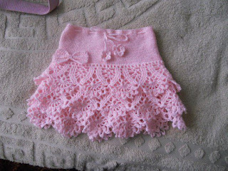 Tina's handicraft : kids crochet skirt
