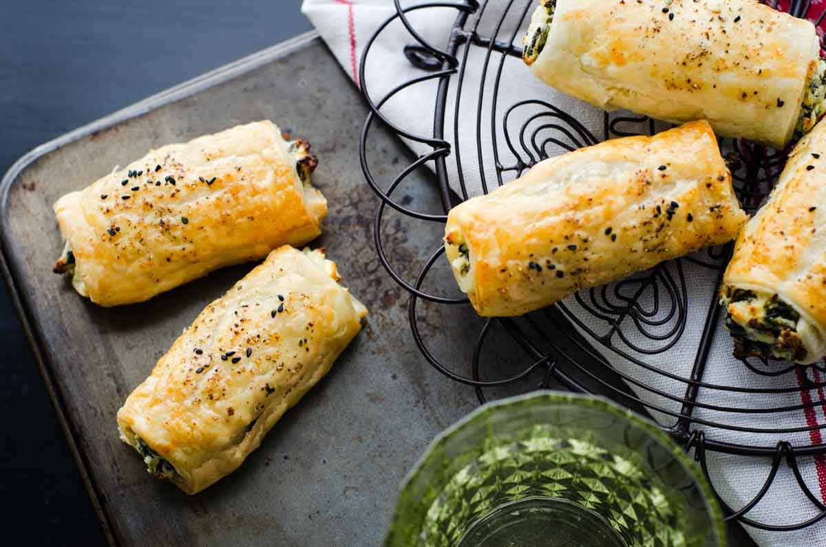 Feta Ricotta and Spinach Roll for kids' lunch box