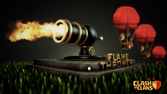 13342-Flame Thrower and Balloons Clash of Clans HD Wallpaperz