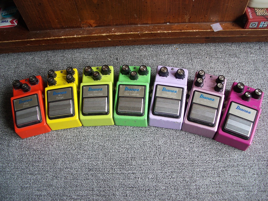 Marcel van Oort's Guitars and Equipment Ibanez 9series Pedals