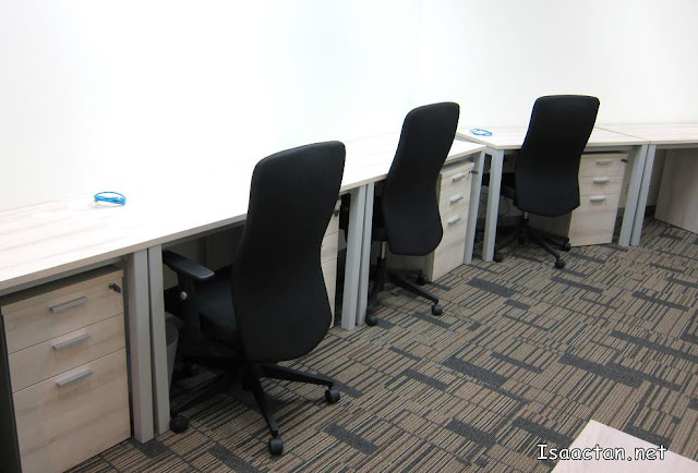 A quick shot of the Hot Desks at The Nomad Offices Mont Kiara