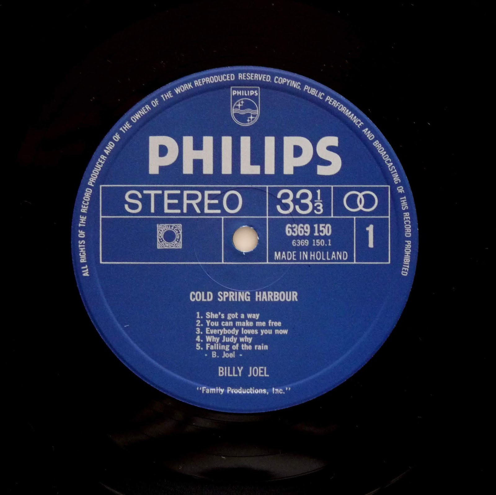 The Vinyl Curator Billy Joel Cold Spring Harbor